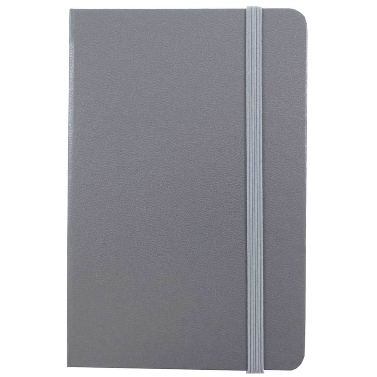 JAM Paper Large Hardcover Notebook with Elastic Band